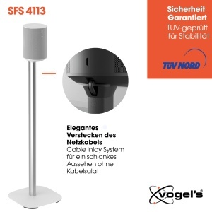 Suport difuzor Vogels SFS 4113 pentru Sonos Era 100, Alb, 82 cm - Img 5