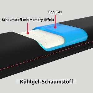 Suport ergonomic HyperX pentru incheieturi - Gel cu efect de racire spuma cu memorie baza antialunecare - Img 2