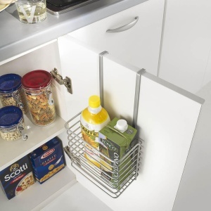 Suport pentru Bucatarie Metaltex CESTO Alto Galileo, 20x15x36 cm, Culoare Argintie - Img 5