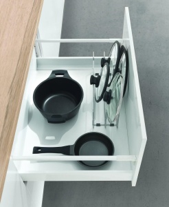 Suport pentru capac de oala Metaltex 361010000, 14 x 42 x 16 cm, argintiu - Img 2