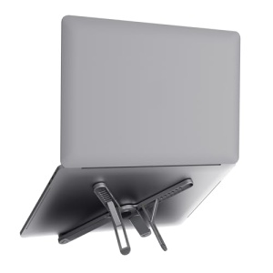 Suport pentru laptop pliabil Trust Macy 17.3 inch, suport pentru laptop pliabil din aluminiu, suport pentru laptop reglabil pe inaltime in 7 trepte pentru echipamente de birou de acasa, notebook MacBook Pro Air - gri - Img 12