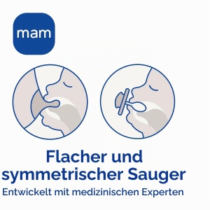 Suport pentru suzeta MAM Original Night, 2 bucati, silicon SkinSoft, roz - Img 2