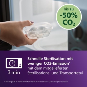 Suport pentru suzeta Philips Avent Soothie, 0-6 luni, silicon, albastru, 2 buc. - Img 6