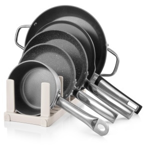 Suport pentru tigai Tescoma FlexiSPACE 370 x 148 mm, capacitate 5 tigai - Img 3