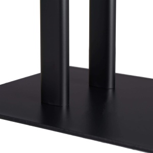 Suport prosoape Relaxdays, 2 stange, otel, 81 x 49 x 20 cm, negru - Img 8