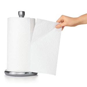 Suport prosop de hartie OXO Good Grips gri baza antiderapanta si design din inox - Img 7