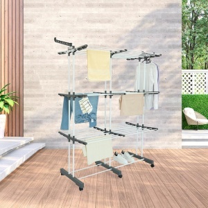 Suport rufe Kitchen Move 38m EXTRA, gri, 3 niveluri, mobil - Img 4