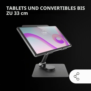 Suport Tableta Mars Gaming MA-RST, 2in1, Rotire 360, Negru - Img 2