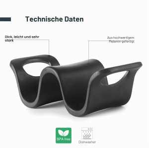 Suport Tacos Lacor 63281, Melamin, 1-2 Tacos, Design Gewelat - Img 3