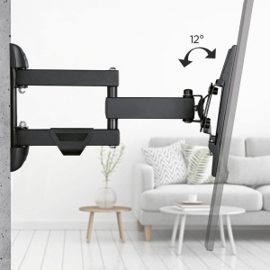 Suport TV Hama, 19-50 inch, negru, inclinabil si rotativ, 25 kg - Img 5