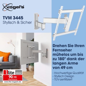 Suport TV Vogels Comfort TVM 3445, 32-65 inch, max. 25 kg, rotire 180, alb - Img 2