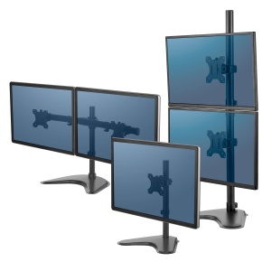 Support monitor dublu Fellowes Seasa, ajustabil, 32 inch, negru - Img 6