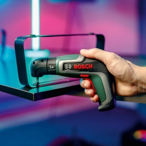 Surubelnita cu acumulator Bosch IXO (a 7-a generatie; 3,6 V; 2,0 Ah; 5,5 Nm; cu cablu micro USB; Include atasament unghiular; suruburi pana la 190 de suruburi; intr-o cutie) - Editia - Img 2