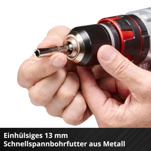Surubelnita profesionala cu acumulator Einhell TP-CD 18 Li-i BL Solo Power X-Change (18 V, functie de impact, fara perii, 60 Nm, 2 viteze, mandrina de gaurit metalica de 13 mm, lumina LED, fara baterie) - Img 8