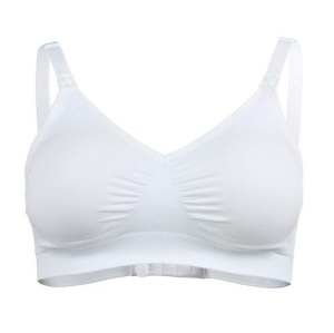 Sutien pentru alaptare Medela Comfy, elastic, fara bretele, alb, marime L