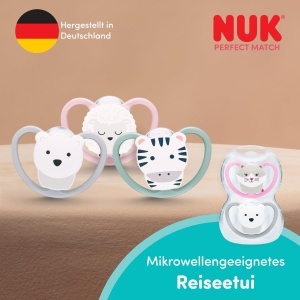 Suze NUK Perfect Match Air Night 6-18 luni Set 2 bucati Silicon Design cu aerisire Fosforescente - Img 8