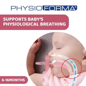 Suzeta Chicco PhysioForma 6-16 luni silicon moale set 2 bucati roz - Img 2