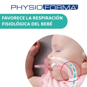 Suzeta Chicco PhysioForma Comfort 0-6 luni, Suzeta pentru bebelusi cu tetina din silicon, sustine respiratia fiziologica si dezvoltarea corecta a gurii, albastru in diferite culori, 2 bucati - Img 2