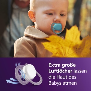 Suzeta Philips Avent Ultra Air SCF34957 Set 2 Buc Silikon BPA-Free 18 Luni - Img 2