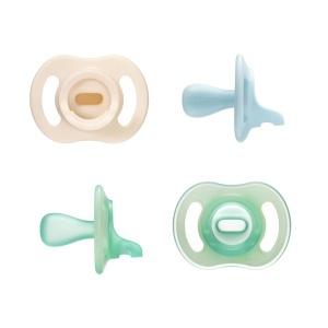 Suzeta Tommee Tippee Ultraleichte 0-6 luni set 4 bucati silicon moale design luminos