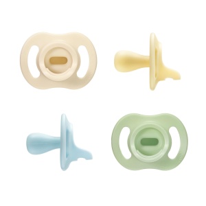 Suzeta Tommee Tippee Ultralight StayPut, design din silicon dintr-o singura bucata, 0-6 m, pachet de 4