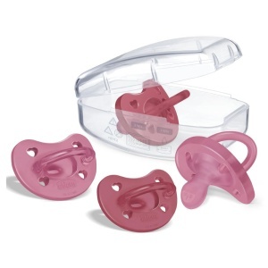 Suzete Chicco PhysioForma Soft 16-36 luni silicon set 4 bucati roz