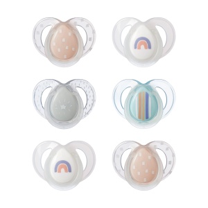 Suzete Tommee Tippee Nighttime 6-18 Luni Set 6 Bucati Maner Fosforescent Silicon Medical