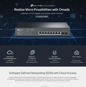 Switch PoE TP-Link TL-SG2210MP, 8 porturi Gigabit, 150 W, 2 SFP - Img 4