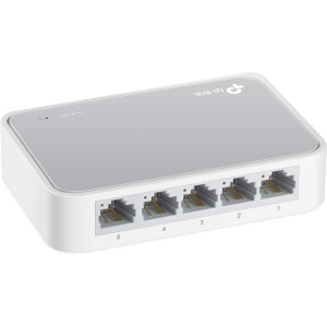 Switch TP-Link TL-SF1005D, 5 porturi RJ45, 10100Mbits, Plug-and-Play, Alb