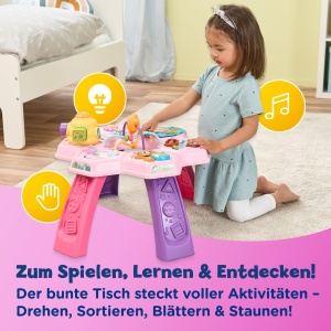 Tabel de invatare interactiv VTech Entdeckertisch roz pentru copii 12 luni - Img 2