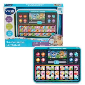 Tableta de invatare VTech Kunterbunt cu tastatura ABC, muzica si jocuri interactive