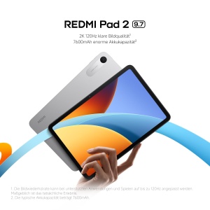 Tableta Xiaomi Redmi Pad 2, 9.7 inch, 4GB RAM, 128GB, Snapdragon 6s Gen 2, Grafit - Img 8