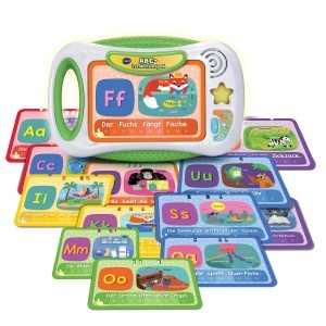 Tablita de invatare VTech ABC-Lernkartenspass cu 13 carti de litere