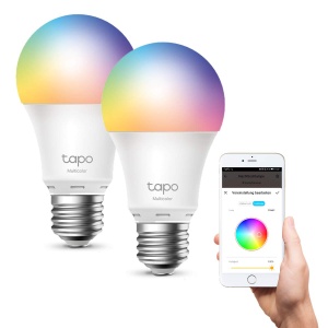 Tapo L530E, lampa LED inteligenta Wi-Fi, multicolora, reglabila, E27, 8.7W 806lm, compatibila cu Alexa si Google Home, 2 buc (1 buc) - Img 1