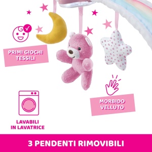 Tarc de joaca Chicco Regenbogen, 2in1 cu noapte si muzica, pentru copii 0-6 luni - Img 6