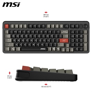 Tastatura gaming MSI Forge GK110 Membrana, RGB, Hotkeys multimedia - Img 7