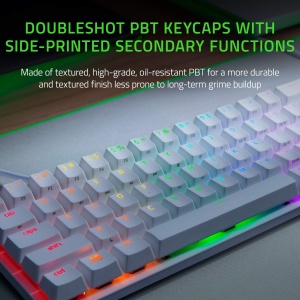Tastatura Gaming Razer Huntsman Mini 60 Red Switch Optica USB-C Mercury White - Img 4