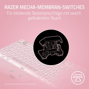 Tastatura Gaming Razer Ornata V3 TKL Pikachu Eevee, Iluminare Chroma, Ergonomica - Img 3