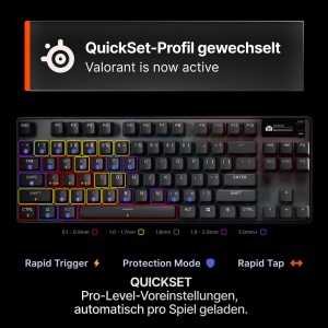 Tastatura gaming SteelSeries APEX PRO TKL Gen 3, OmniPoint 3.0, RGB, USB-C - Img 3
