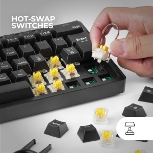 Tastatura mecanica Mars Gaming MKMINIPRO, 60, RGB, neagra - Img 3