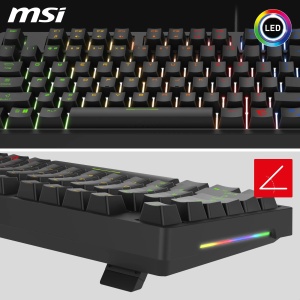 Tastatura mecanica MSI Forge GK320, QWERTZ, Switch-uri rosii, RGB - Img 5