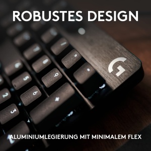 Tastatura mecanica pentru jocuri Logitech G413 SE - Iluminare din spate, Comutatoare mecanice tactile, Anti-Ghosting, compatibila cu Windows, macOS, Aspect QWERTZ german - Negru - Img 4