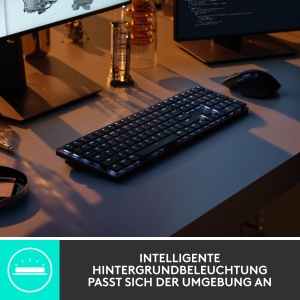 Tastatura mecanica wireless Logitech MX, iluminata, ergonomica, compatibila cu 3 dispozitive - Img 4