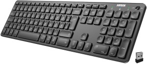 Tastatura Wireless Arteck, QWERTZ, 6 luni autonomie, design ergonomic