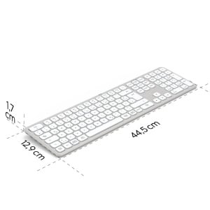 Tastatura wireless Hama WK-550, Bluetooth, QWERTZ, alba - Img 7