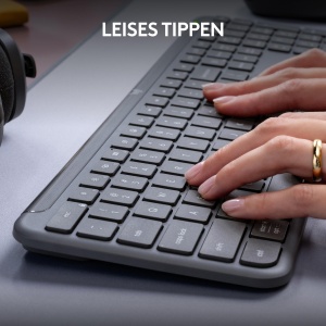 Tastatura wireless Logitech Signature Slim K950, design subtire, reciclata, conectivitate Bluetooth - Img 7