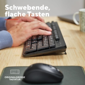 Tastatura wireless Trust ODY II, QWERTZ, negru, design slim - Img 5