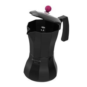 Taurus Black Moments 6 - Aparat de cafea italian | 6 cani | Podea si filtru din otel inoxidabil | Supapa de siguranta | Garnitura din silicon | Pentru toate tipurile de sobe | capac transparent | Negru - Img 7