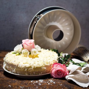 Tava de copt Dr. Oetker Premium, 27 cm, antiaderenta, gri, cu 5 ani garantie - Img 2