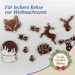 Tava de copt Dr. Oetker White Christmas Baking, 42 x 32 cm, antiaderenta, design de iarna - Img 6